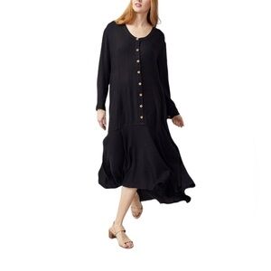 Free People Mathilda Midi Dress black
